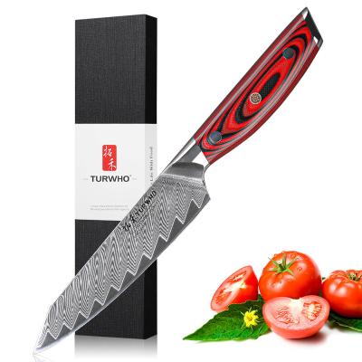 China Factory Wholesale Viable Kitchen Damascus Serving Knife for Mini Cutter Tool for sale