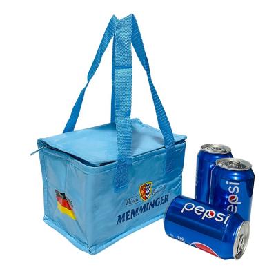 China Handled Promotional Cooler Bag Insulated 6 Boxes Beer Cooler Bag Non Woven Cooler Bags For Food for sale