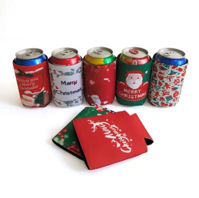 China Wholesale White Beer Can Sleeve 3mm Custom Insulated Box Collapsible Cooler Neoprene Coozies Waterproof for sale