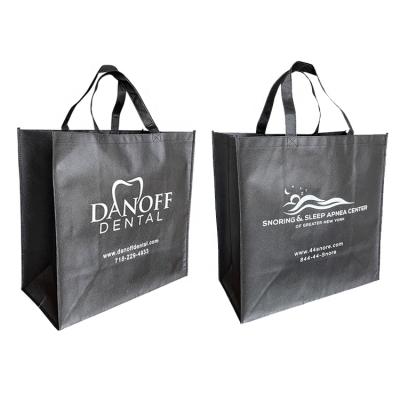 China Eco Friendly Promotional Reusable Eco Friendly Custom Printed Non Woven Tote Shopping Bag With Logo for sale