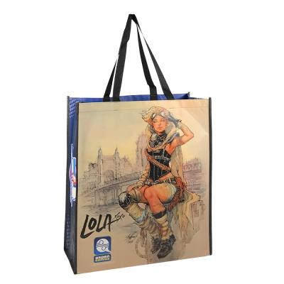 China washable promotional pp coated custom printed eco tnt recycled non woven grocery bag for sale