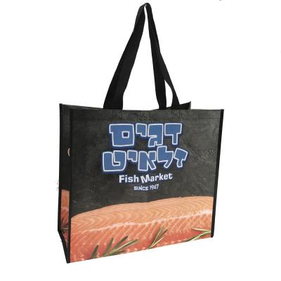 China New Design Custom Processed Recycled Eco Friendly Promotion PP Non Woven Shopping Bag For Food for sale