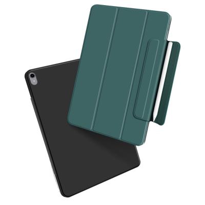 China Wake Auto Sleep Function Magnetic Leather Smart Cover With Clasp For iPad Air4 10.9 2020 for sale