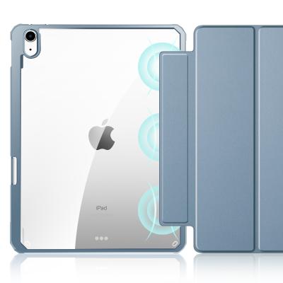 China With Sleep / Wake Edge Soft Support A Hard Case Pencil Stand TPU+PC Transparent Transparent Case For iPad Air 4 10.9 for sale