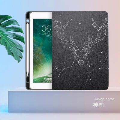 China Eco-Friendly Case For iPad 10.2 Inch 2019 Colorful Pencil Painting Cover Smart Case For iPad 7th Generation Cases for sale