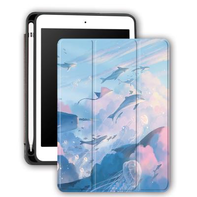 China OEM/ODM Slim Fashion PU Leather Smart Case With Pencil Holder For iPad 10.2 Case For iPad 7 Case for sale