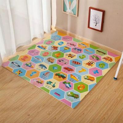 China Non-Toxic Animals Chinese Zodiac Kids Cartoon Rug Baby Puzzle Mat Baby Puzzle Mat Eco-friendly Waterproof Crawling Set for sale