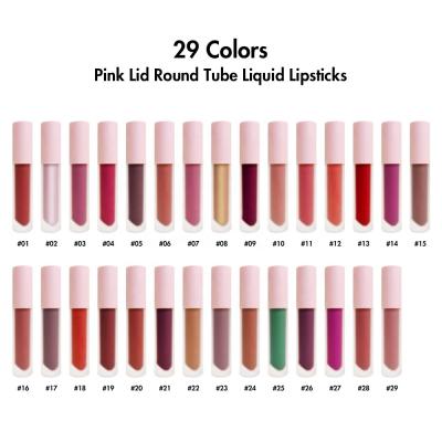 China 2022 Lip Gloss Pink Waterproof Pigmented Lipstick Private Label Brown Matte Liquid Lipstick for sale