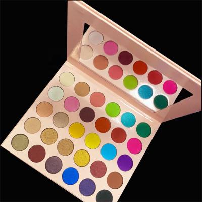 China Vegan eyeshadow palette 30 colors high custom nude eyeshasow big pink pigment palette for sale