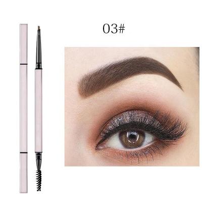 China Waterproof Professional Luxury Eyebrow Pencil Packaging Box Smooth Brown Eyebrow Pencil for sale