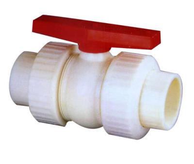 China General price of UPVC DOUBLE-UNION BALL VALVE 75mm ball valve for sale