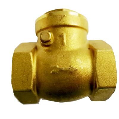 China TKFM general brass bronze thread pn16 dn20 swing check valve for copper pipe fittings for sale