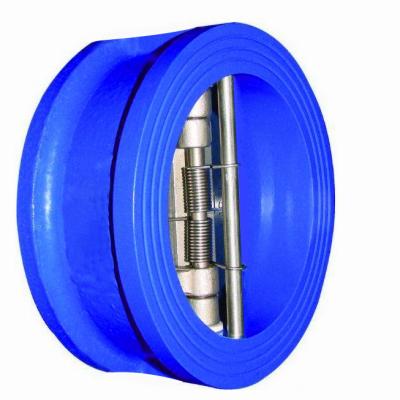 China TKFM General Manufacture directly supply double malleable iron plate check valve wafer connection for sale