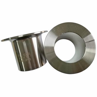 China Acid and alkali resistant stainless steel flange ss304 steel pipe clamp stump end TKFM for sale