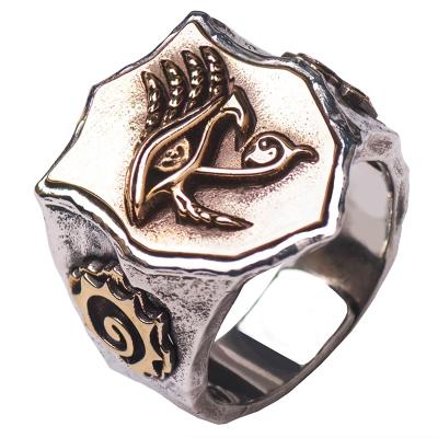 China Ancient Egypt Totem The Eye Of Horus Rings For Man Fashion Jewelry Hip Pop Street Culture Silver Mygrillz And Women Index Finger Ring S925 for sale