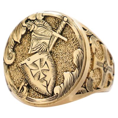 China Comfort Fit New Design Jewelry 18k Gold High Quality Mens Ring Customized for sale