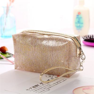 China European and American Beauty Waterproof Portable Pocket Wash Storage Cases Organizer Toiletries Bag Makeup Travel TPU Style Cosmetic Packaging for sale