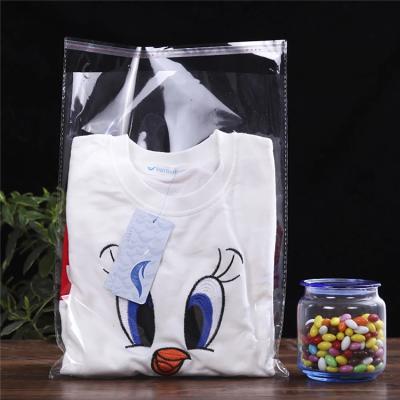 China Customized Clear Self Sealing Adhesive Plastic Gift Moisture Proof Packaging Clear Poly Bags for sale