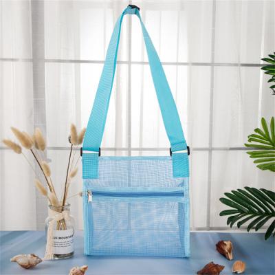 China Eco-Friendly Baby Toy Storage Sundries Bag Children Sand Away Protable Mesh Towel Bag Women Cosmetic Makeup Bags Kids Beach Toys Clothes for sale