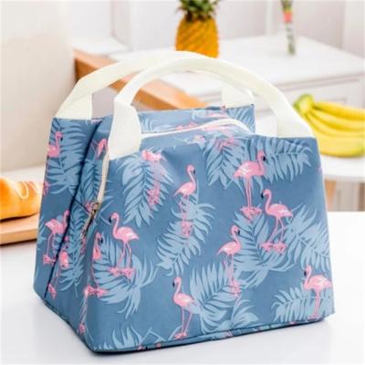 China Heat Preservation and Waterproof Flower Waterproof Cute Insulated Thermal Bag Picnic Lunch Box Portable Cooler Kids Lunch Box Bags for sale