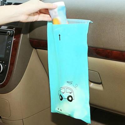 China Car Waste Moisture Proof Disposable Biodegradable Garbage Bag Self Adhesive Waste Rack Waste Storage Vomit for sale