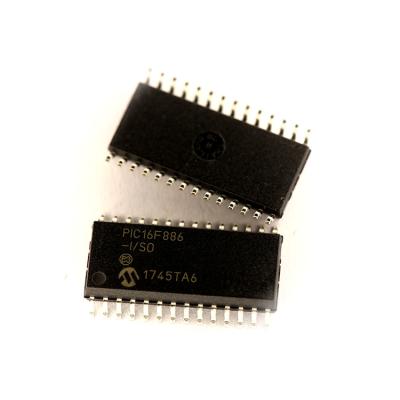 China New original PIC16F886-I/SO standard microcontroller IC 8 bit 20MHz SOIC-28 flash IC for sale