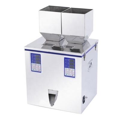 China High Yield 2g - 99g 2 Head Automatic Manual Can Bottle Plastic Bag Packing Powder Granule Filling Machine for sale