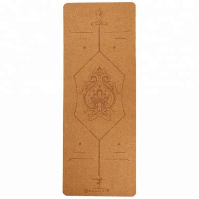 China Good Quality Comfortable Cork Yoga Pilates Mat for sale