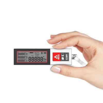 China Portable mini laser measuring distance meter laser ruler laser measuring instrument 30/40m mini 98*25*13.2mm (with ring) for sale