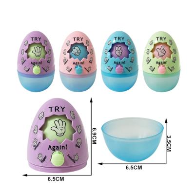 China Capsule Toys Egg Shape Candy Toys With Empty Plastic Rock-Paper-Scissors Game Candy Capsule for sale