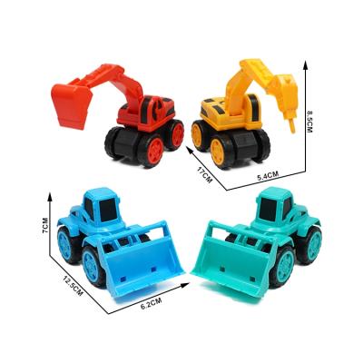 China Cartoon Toy 12.5CM Pull Back Engineering Plastic Vehicle Toys Car Toys For Children for sale