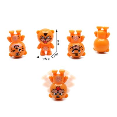 China Plastic Mini Tumbler Dolls Toy Cheap Mini Cartoon Animal Tiger Toys Chubby Toys For Children for sale