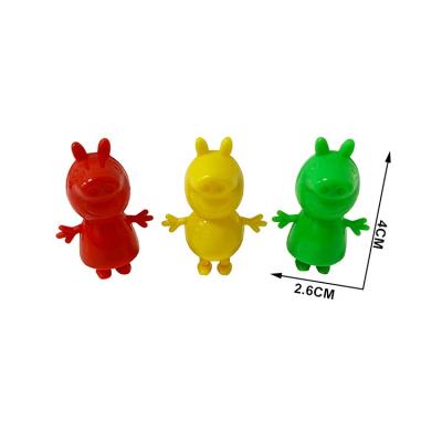 China Mini Toy Plastic Cartoon Pig Promotional Mini Figure Toys for 45mm capsule for sale