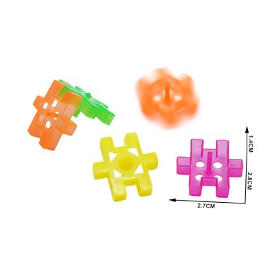 China Children's Mini Building Block Mini Building Block Cheap Plastic Top Toys Spinning Top Toys for sale