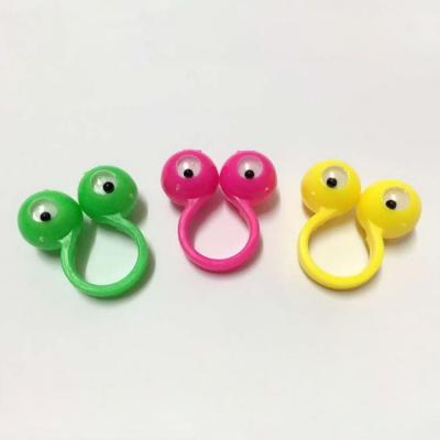 China Mini Toy Small Size Finger Eyeball Rolling Ring Creative Promotional Gift Plastic Children Play for sale