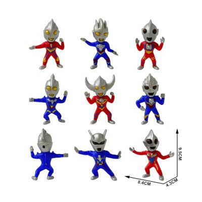 China Children's Toy Collection Toys Statue Anime Figures Ultraman Plastic Toys For Boys for sale