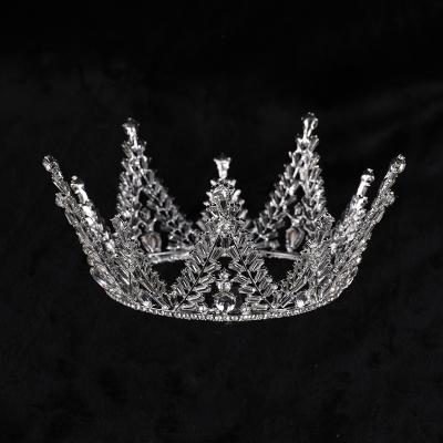 China Handmade Alloy Wedding Accessories With Rhinestones Bridal Crowns for sale