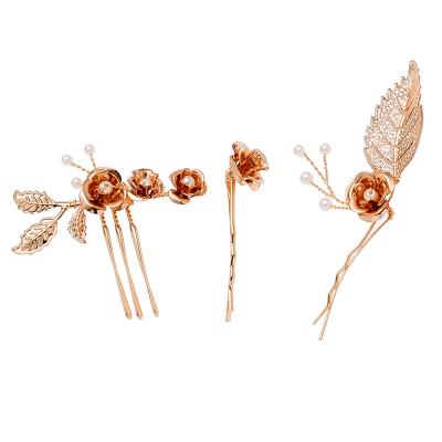 China Wholesale Wedding Bridal Hair Comb Alloy+pearl Handmade Hair Accessories Pearl Bridal Hair Comb for sale