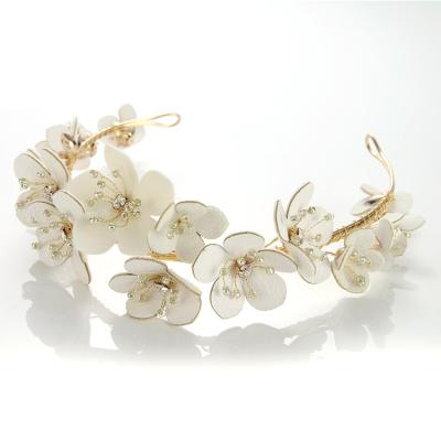 China Handmade Custom Headband Women Luxury Bridal Headpiece Eco-friendly Hair Accessory For Women for sale