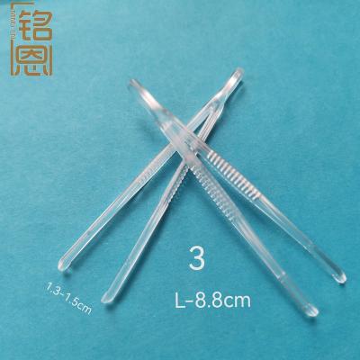 China Clean and sanitary factory wholesale transparent plastic tweezers for sale