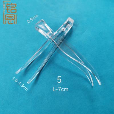 China 2022 hot sale plastic tweezers clean and sanitary wholesale transparent mini tweezers for sale