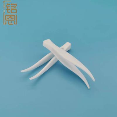 China Factory Clean And Sanitary Tiny Cosmetic China Tweezers Bend Tip Whitelash Extensions Plastic Tweezers for sale