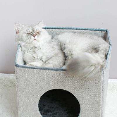 China Breathable Warm Comfortable Puppy House Portable Folding Cat Tent Kitten Bed for sale