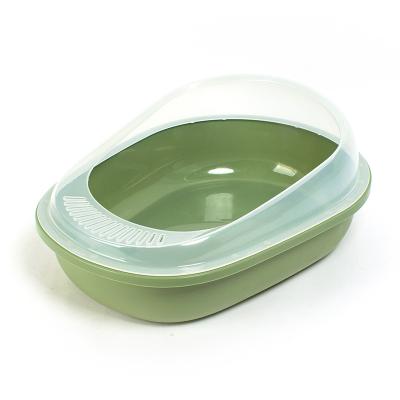 China Large Green Cleaning Plastic Pet Cat Litter Stored PP Box 50cm For Care for sale