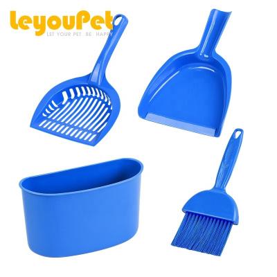 China Hot Selling Jiaxing Leyou Scooper Viable Pet Cleaning Tool Kits Sweep Cat Litter Box for sale