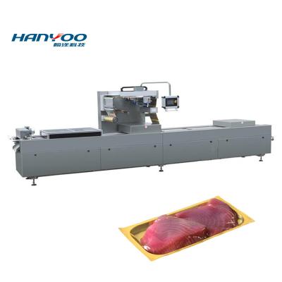 China DPS-320/420/520 Automatic Thermoforming Vacuum Meat Food Skin Packing Machine for sale