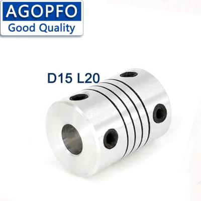 China Building Material Magazines D15L20Spiral Spring Screw Encoder Coupling Shaft Unions Printer Unions Flexible Elastic Rotary Plastic Motor Couplings for sale