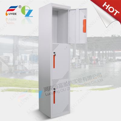 China Three door steel locker FYD-G003,H1850XW380XD450mm,Knocked down structure,white color for sale