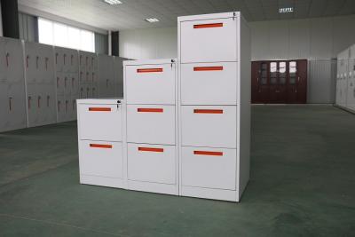 China Metal material 2 drawers lateral filing cabinet FYD-KK001,white color,orange handle for sale