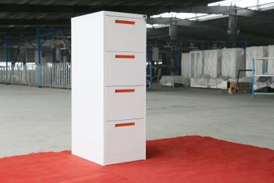 China vertical filing cabinet steel material 4 drawer,Powder coating,KD structure,white color for sale